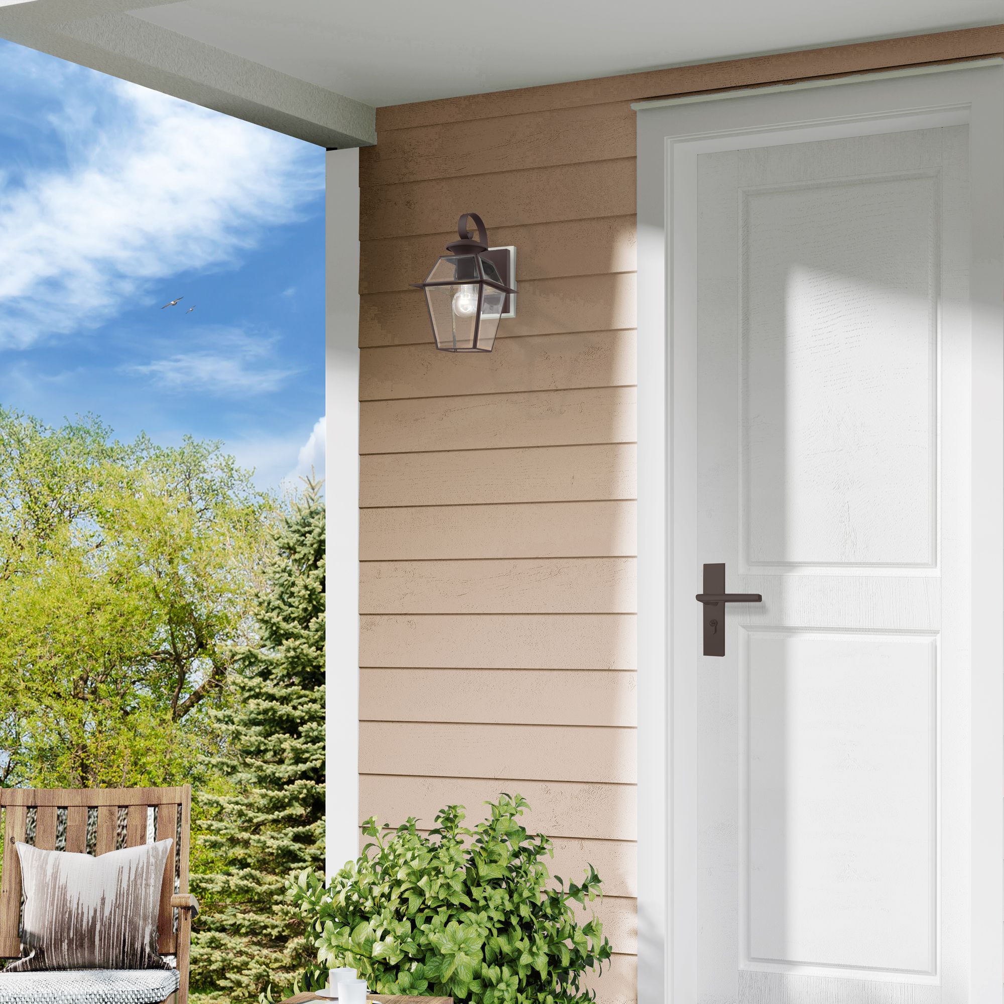 Westover 12 1/2" High Bronze Outdoor Wall Light