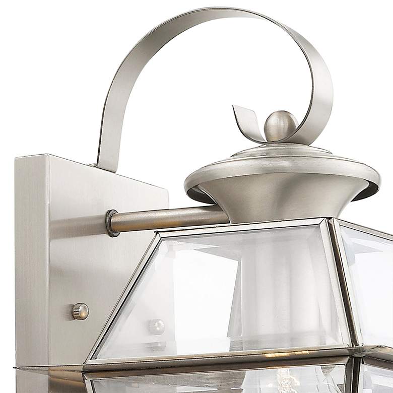 Image 2 Westover 12 1/2" High Brushed Nickel Outdoor Wall Light more views