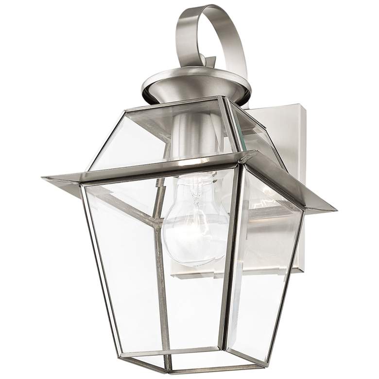Image 5 Westover 12 1/2" High Brushed Nickel Outdoor Wall Light more views