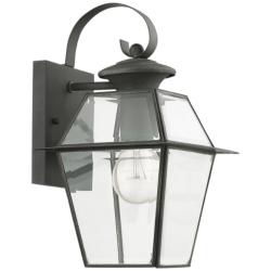 Westover 12 1/2&quot; High Charcoal Metal Outdoor Wall Light