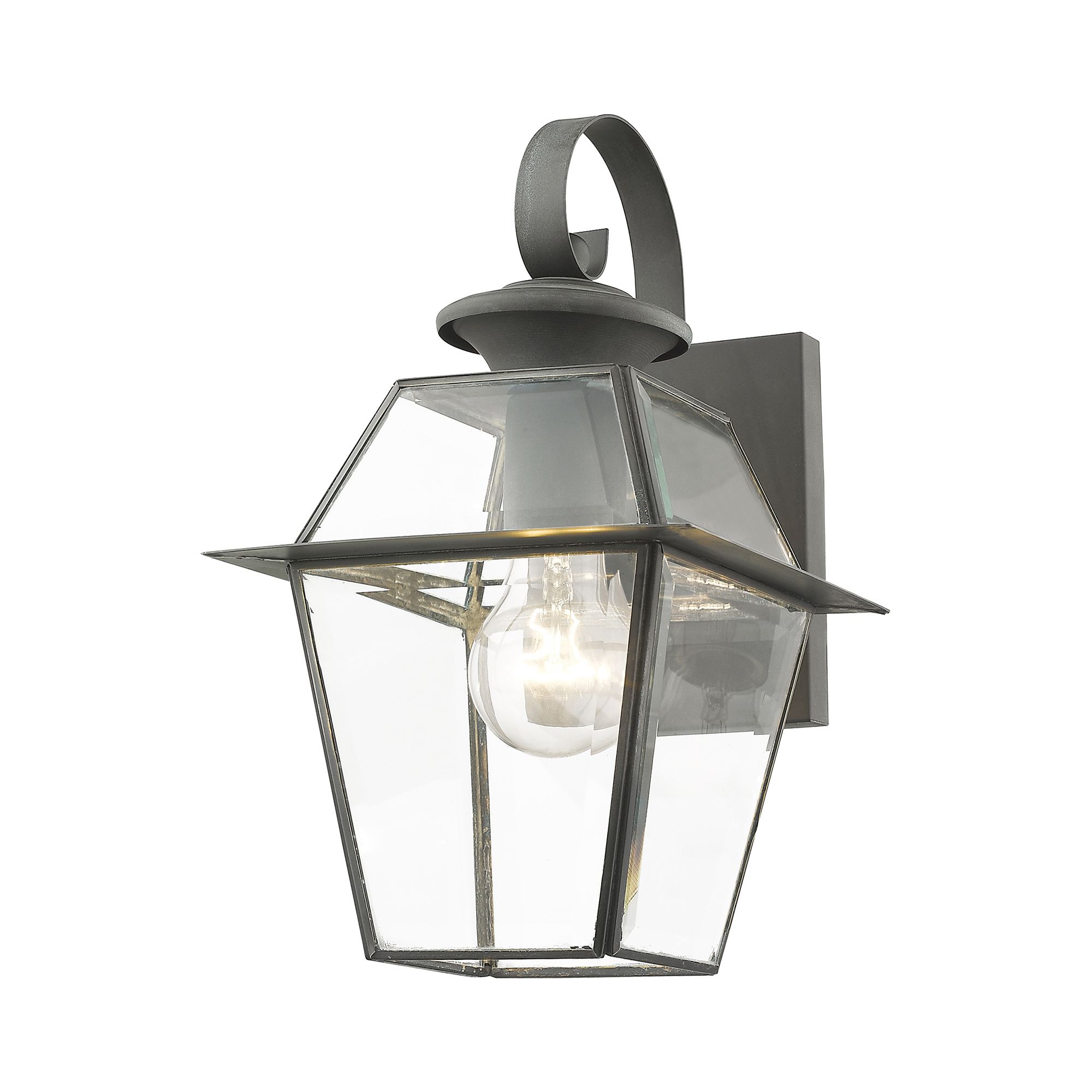 Westover 12 1/2" High Charcoal Metal Outdoor Wall Light