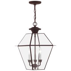 Westover 12" High Bronze 3-Light Outdoor Hanging Light