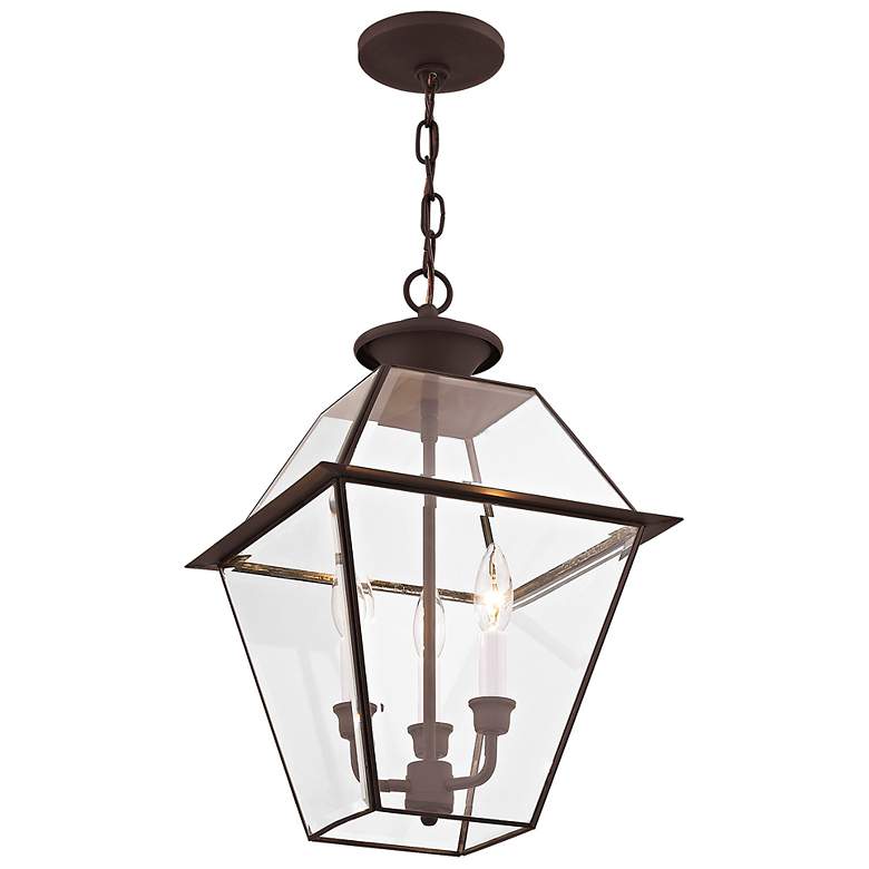 Image 6 Westover 12" High Bronze 3-Light Outdoor Hanging Light more views