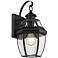Westover 13 3/4" High Black Outdoor Wall Light