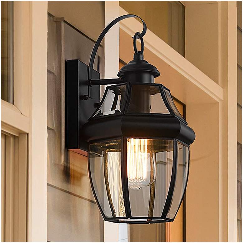 Image 2 Westover 13 3/4" High Black Outdoor Wall Light