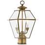 2_Westover 16 1/2" High Antique Brass Outdoor Post Light