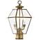 Westover 16 1/2" High Antique Brass Outdoor Post Light