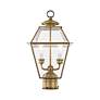 6_Westover 16 1/2" High Antique Brass Outdoor Post Light more views