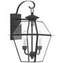 Westover 16 1/2" High Black Outdoor Wall Light