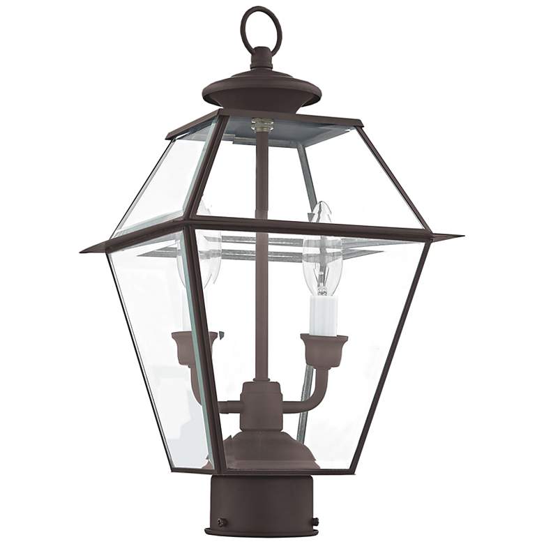 Image 3 Westover 16 1/2" High Bronze 2-Light Outdoor Post Light more views