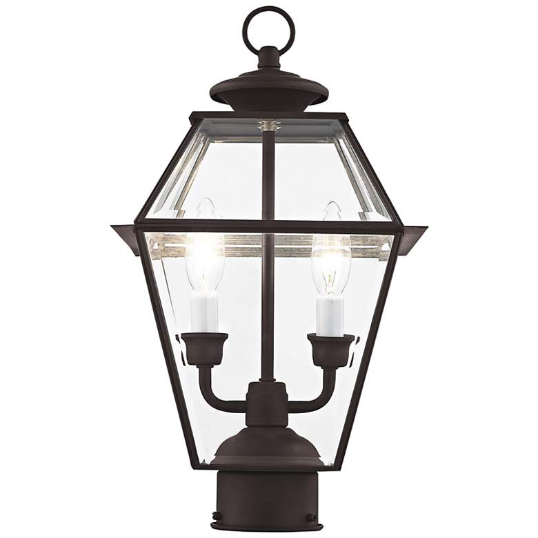 Image 6 Westover 16 1/2" High Bronze 2-Light Outdoor Post Light more views