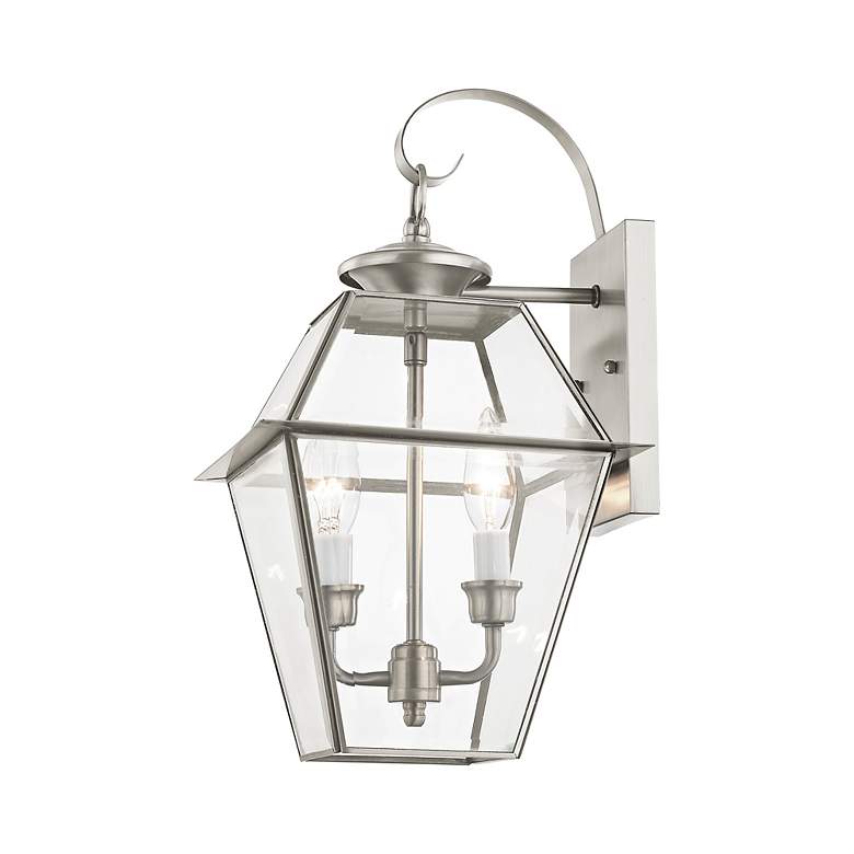 Image 6 Westover 16 1/2" High Brushed Nickel Outdoor Wall Light more views