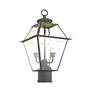 7_Westover 16 1/2" High Charcoal 2-Light Outdoor Lantern Post Light more views