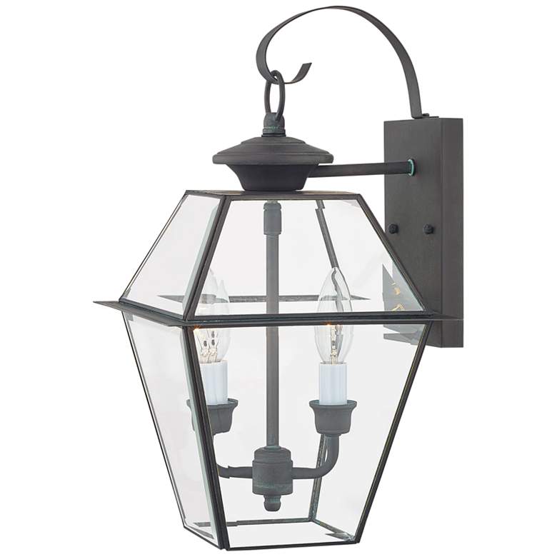 Image 4 Westover 16 1/2" High Charcoal 2-Light Outdoor Lantern Wall Light more views