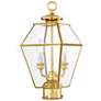 2_Westover 16 1/2"H Polished Brass 2-Light Outdoor Post Light