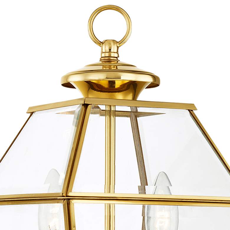 Image 3 Westover 16 1/2"H Polished Brass 2-Light Outdoor Post Light more views