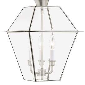 Image2 of Westover 18 1/2" High Brushed Nickel Outdoor Hanging Light more views