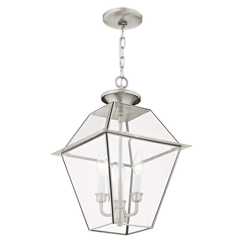 Image 6 Westover 18 1/2" High Brushed Nickel Outdoor Hanging Light more views