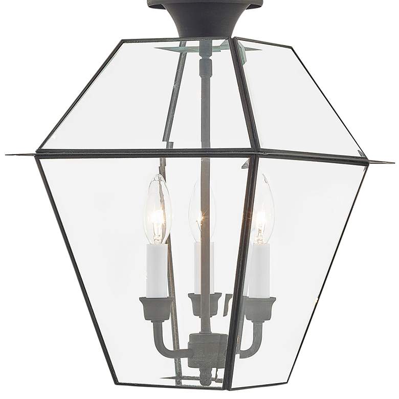 Image 2 Westover 18 1/2 inch High Charcoal 3-Light Outdoor Hanging Light more views