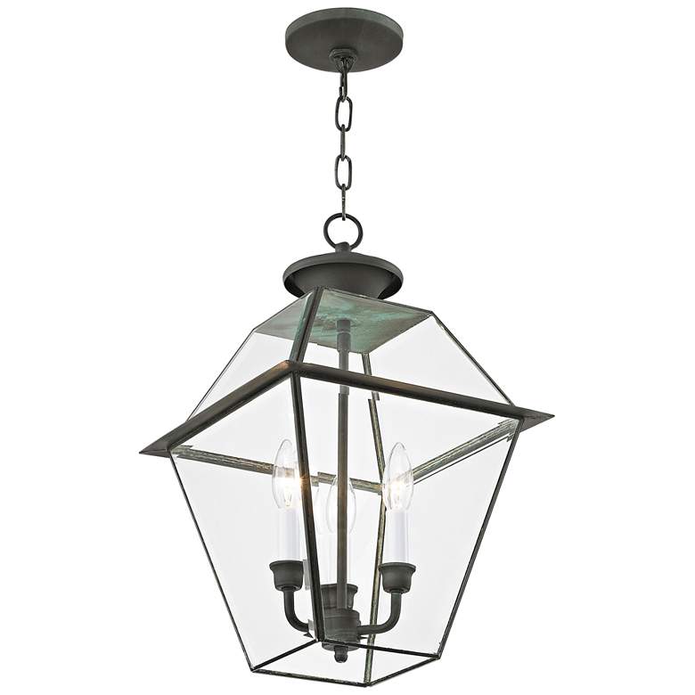 Image 3 Westover 18 1/2" High Charcoal 3-Light Outdoor Hanging Light more views