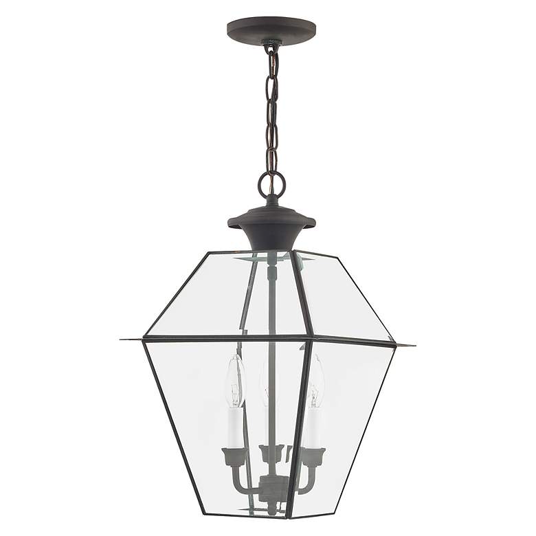 Image 4 Westover 18 1/2" High Charcoal 3-Light Outdoor Hanging Light more views