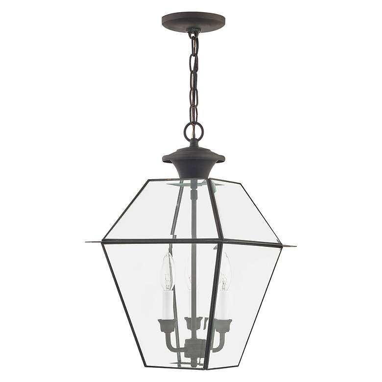 Image 3 Westover 18 1/2 inch High Charcoal 3-Light Outdoor Hanging Light more views