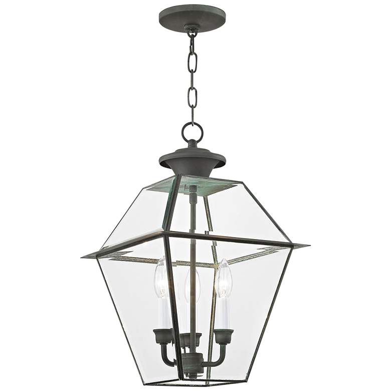 Image 4 Westover 18 1/2" High Charcoal 3-Light Outdoor Hanging Light more views