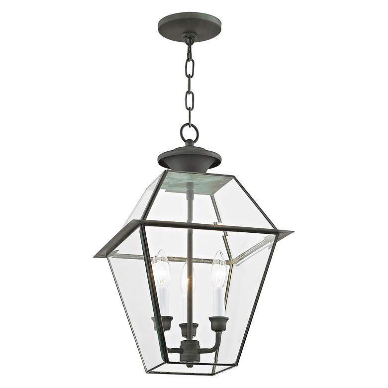 Image 4 Westover 18 1/2 inch High Charcoal 3-Light Outdoor Hanging Light more views