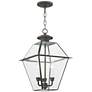 Westover 18 1/2" High Charcoal 3-Light Outdoor Hanging Light