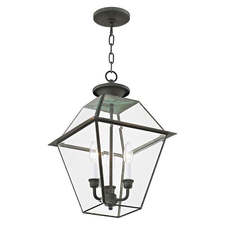 Image 6 Westover 18 1/2" High Charcoal 3-Light Outdoor Hanging Light more views