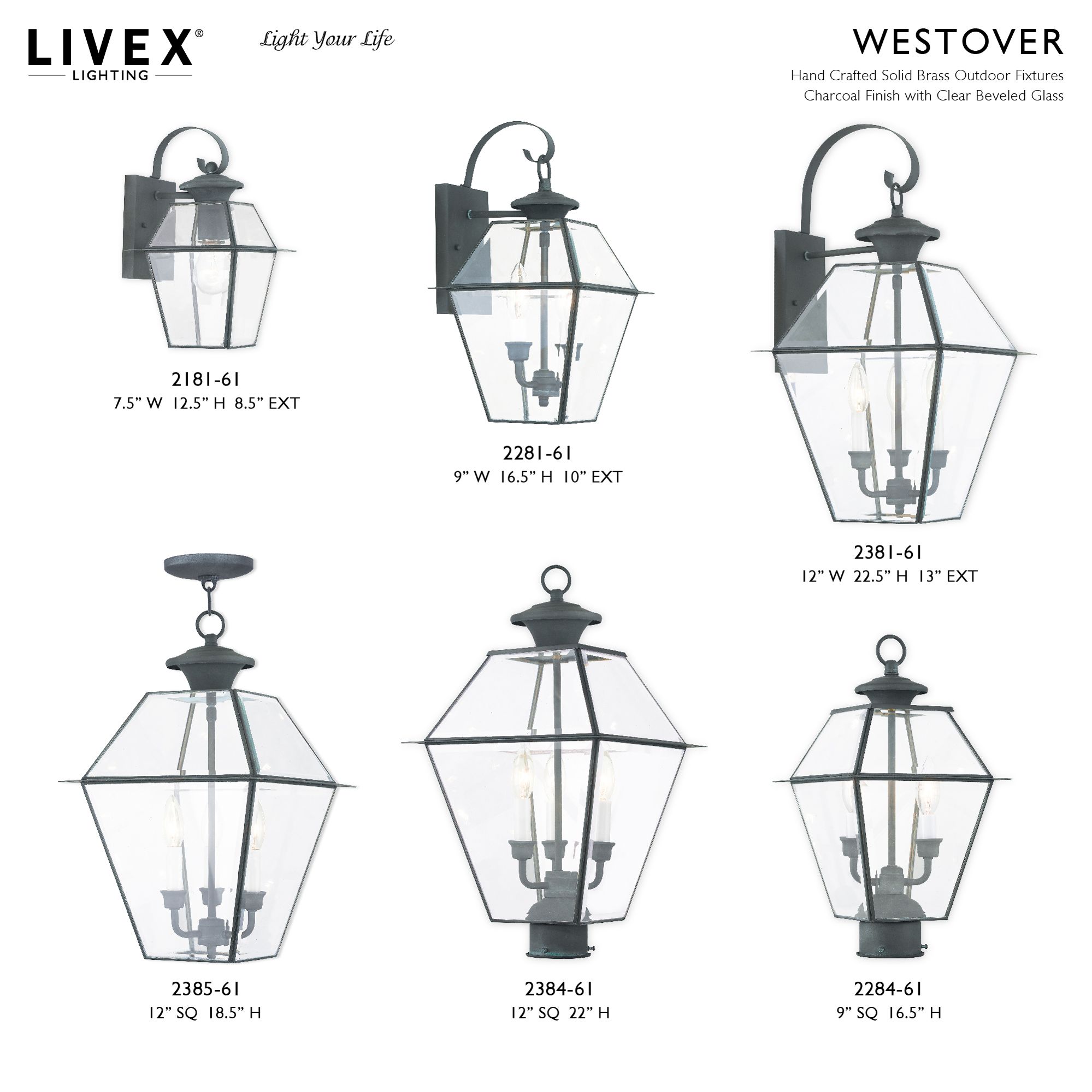 Westover 18 1/2" High Charcoal 3-Light Outdoor Hanging Light