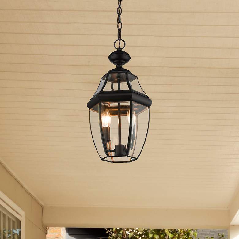 Image 1 Westover 18 3/4" High Black Outdoor Hanging Light