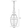 Westover 18 3/4" High Black Outdoor Hanging Light