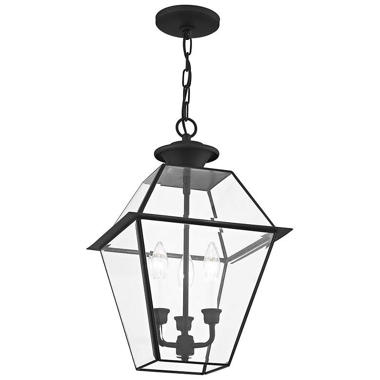 Image 6 Westover 19" High Black 3-Light Outdoor Hanging Light more views