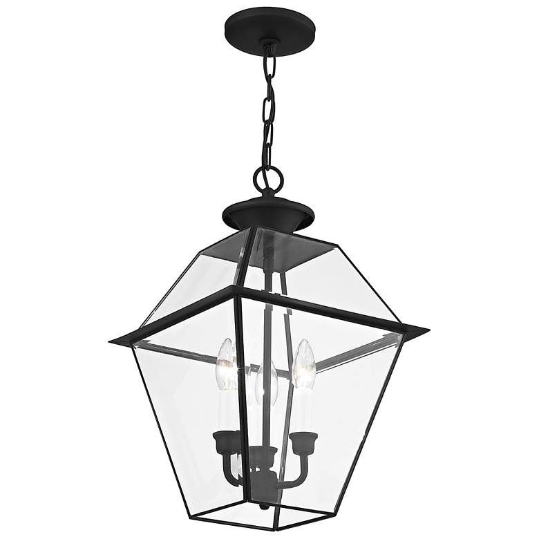 Image 7 Westover 19 inch High Black 3-Light Outdoor Hanging Light more views