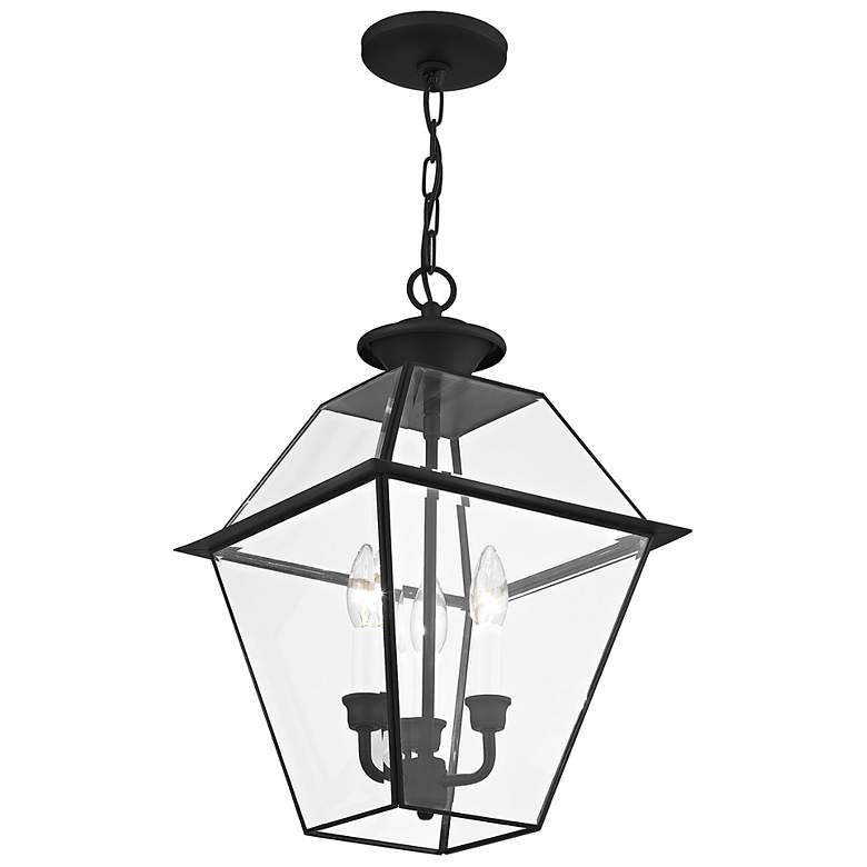 Image 7 Westover 19" High Black 3-Light Outdoor Hanging Light more views