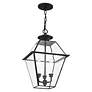Westover 19" High Black 3-Light Outdoor Hanging Light in scene