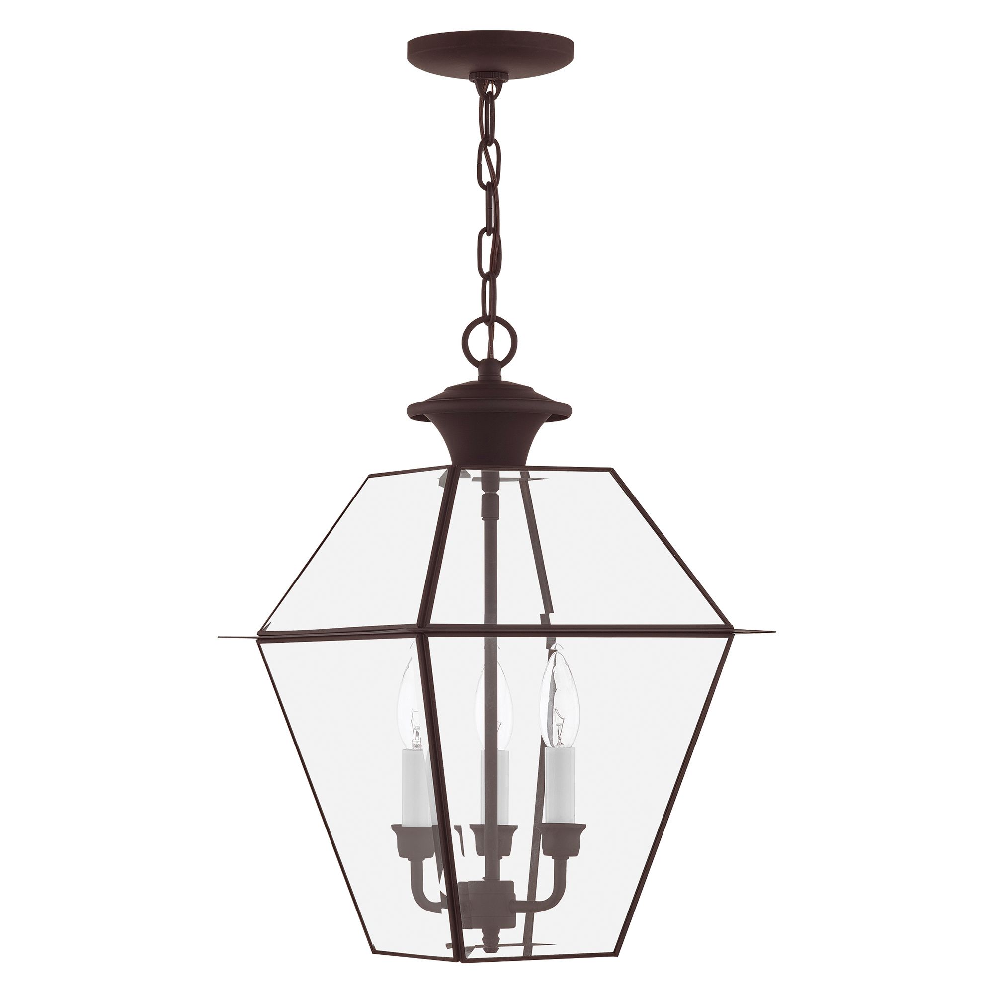 Thumbnail3 of Westover 19" High Bronze 3-Light Outdoor Hanging Light more views