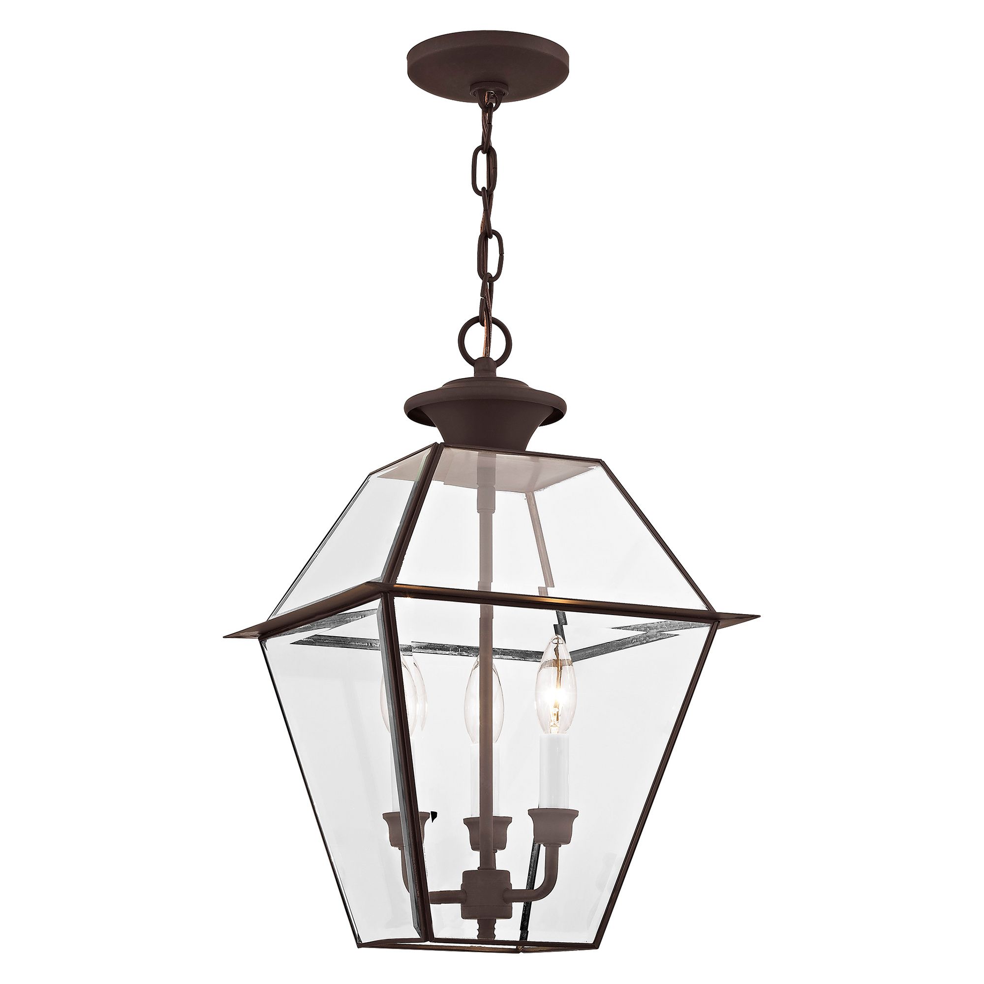 Thumbnail4 of Westover 19" High Bronze 3-Light Outdoor Hanging Light more views