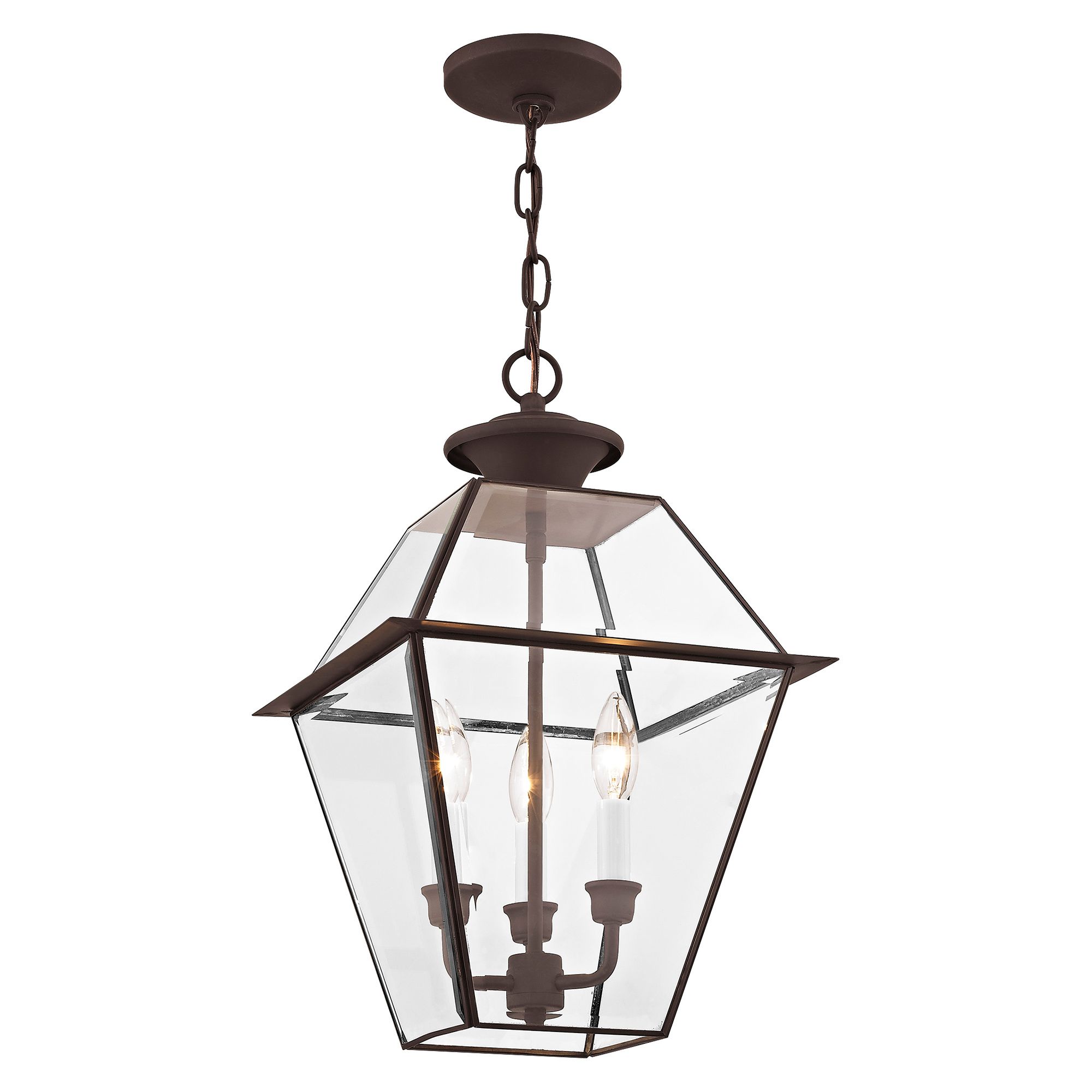 Westover 19" High Bronze 3-Light Outdoor Hanging Light
