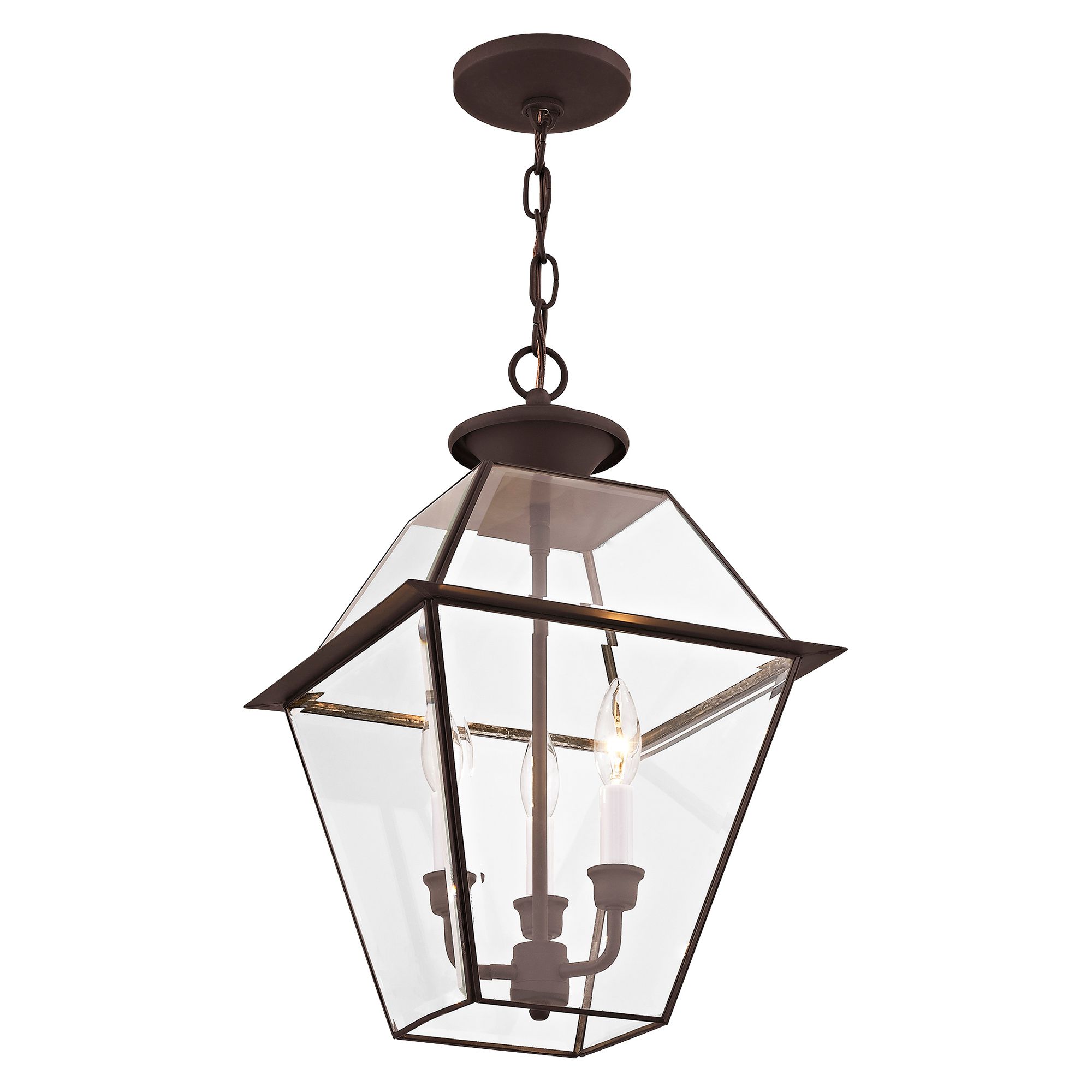 Westover 19" High Bronze 3-Light Outdoor Hanging Light
