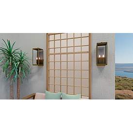 Image5 of Westover 2-Light Antique Brass Outdoor Wall Lantern more views