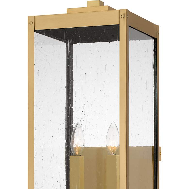Image 7 Westover 2-Light Antique Brass Outdoor Wall Lantern more views