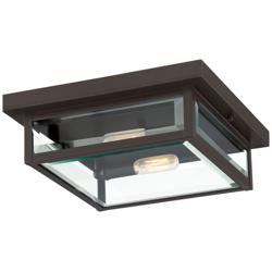 Westover 2-Light Western Bronze Outdoor Flush Mount
