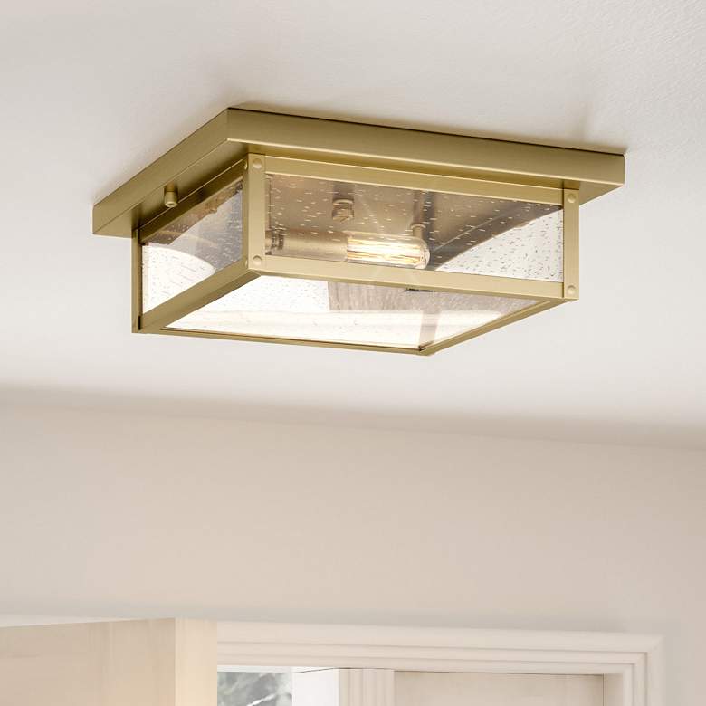 Image 1 Westover 2-Lt Antique Brass Flush Mt