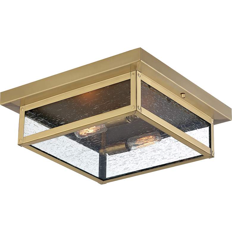 Image 3 Westover 2-Lt Antique Brass Flush Mt more views
