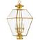 Westover 21 1/2" High Polished Brass Outdoor Post Light