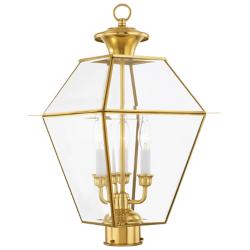 Westover 21 1/2" High Polished Brass Outdoor Post Light