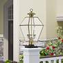 Westover 21 1/2"H Antique Brass 3-Light Outdoor Post Light