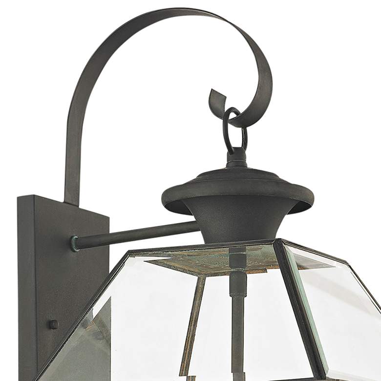 Image 2 Westover 22 1/2" High Charcoal 3-Light Outdoor Lantern Wall Light more views